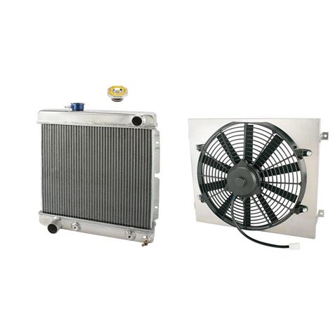 universal aluminum radiator with fans